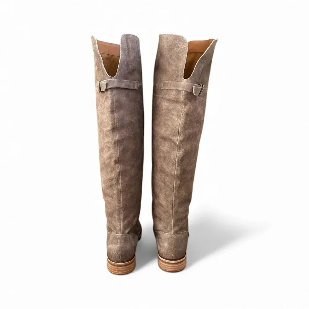 Kork Ease Addison Over The Knee Suede Leather Boots | Taupe Brown | Women’s size